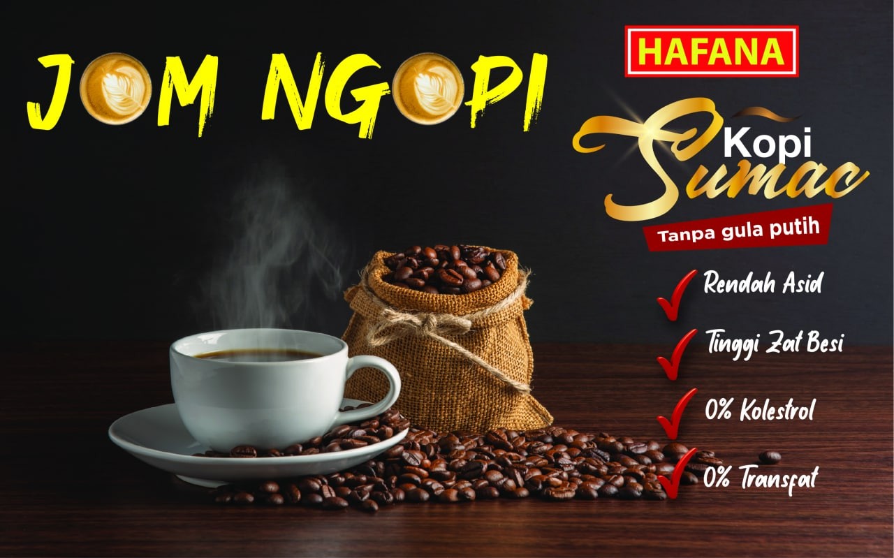 HAFANA Kopi Sumac Tanpa Gula Putih