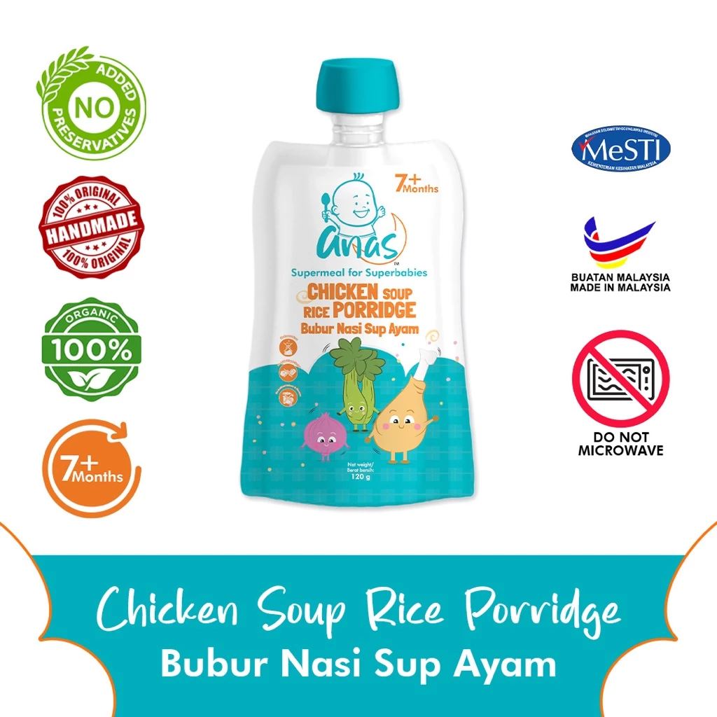 Anas Baby Food Bubur Nasi Sup Kambing 120g