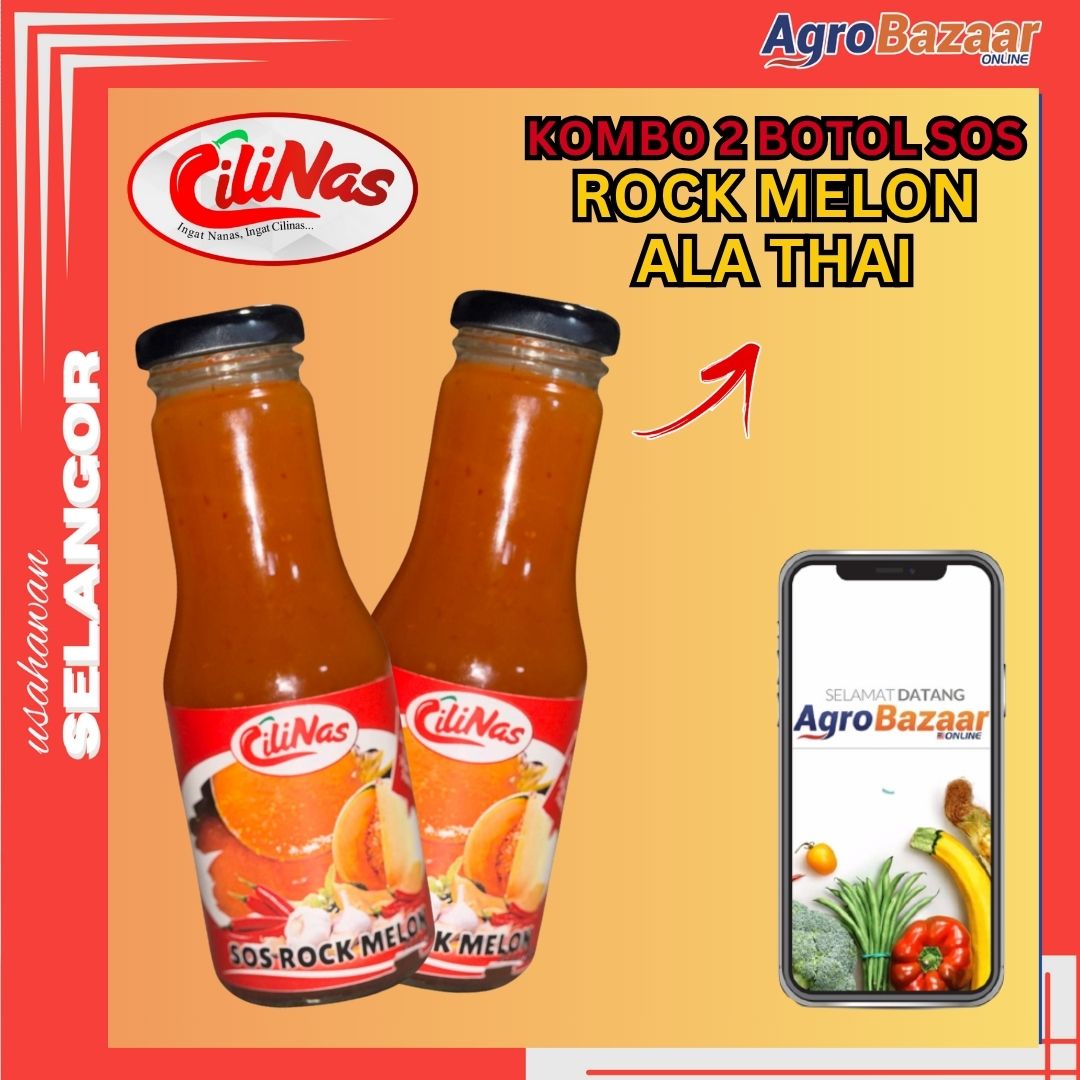 Kombo 2 Botol Cilinas Sos Rock Melon Ala Thai | AgroBazaar