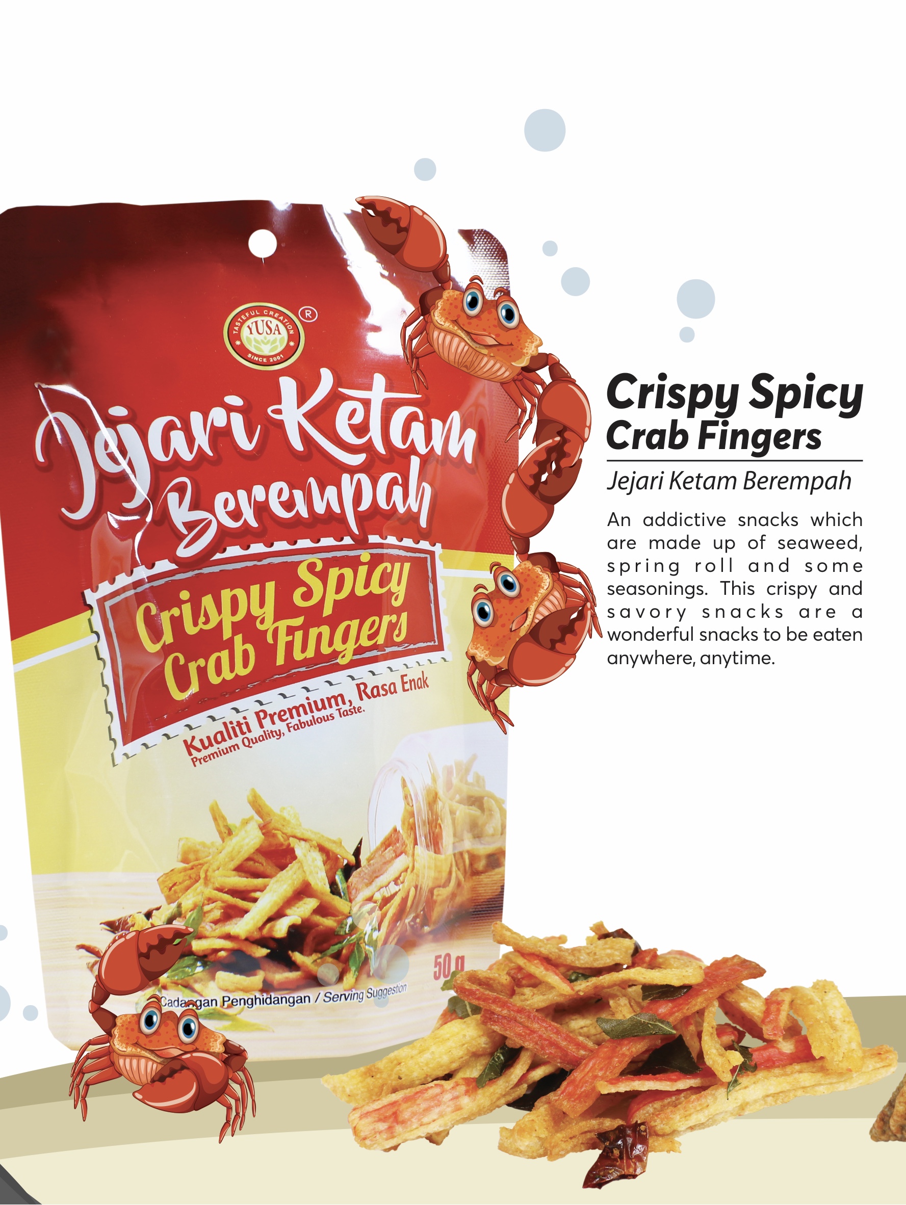 Spicy Crab Fingers 2packets