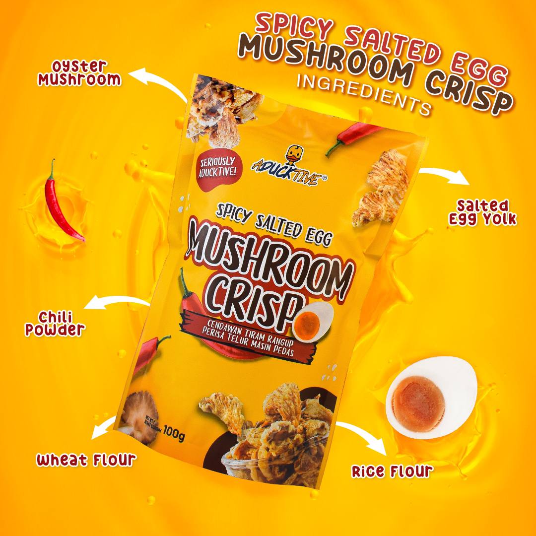Aducktive Spicy Salted Egg Mushroom Crisp