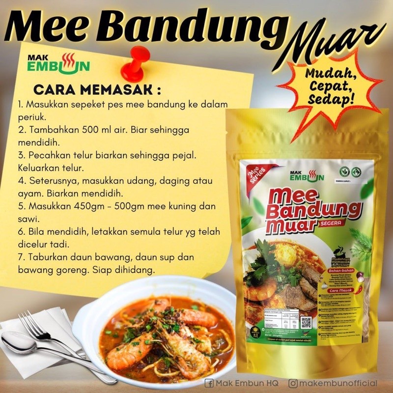 Pes Mak Embun Mee Bandung Muar